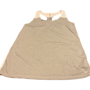 Gray and White Women's Tank Top
